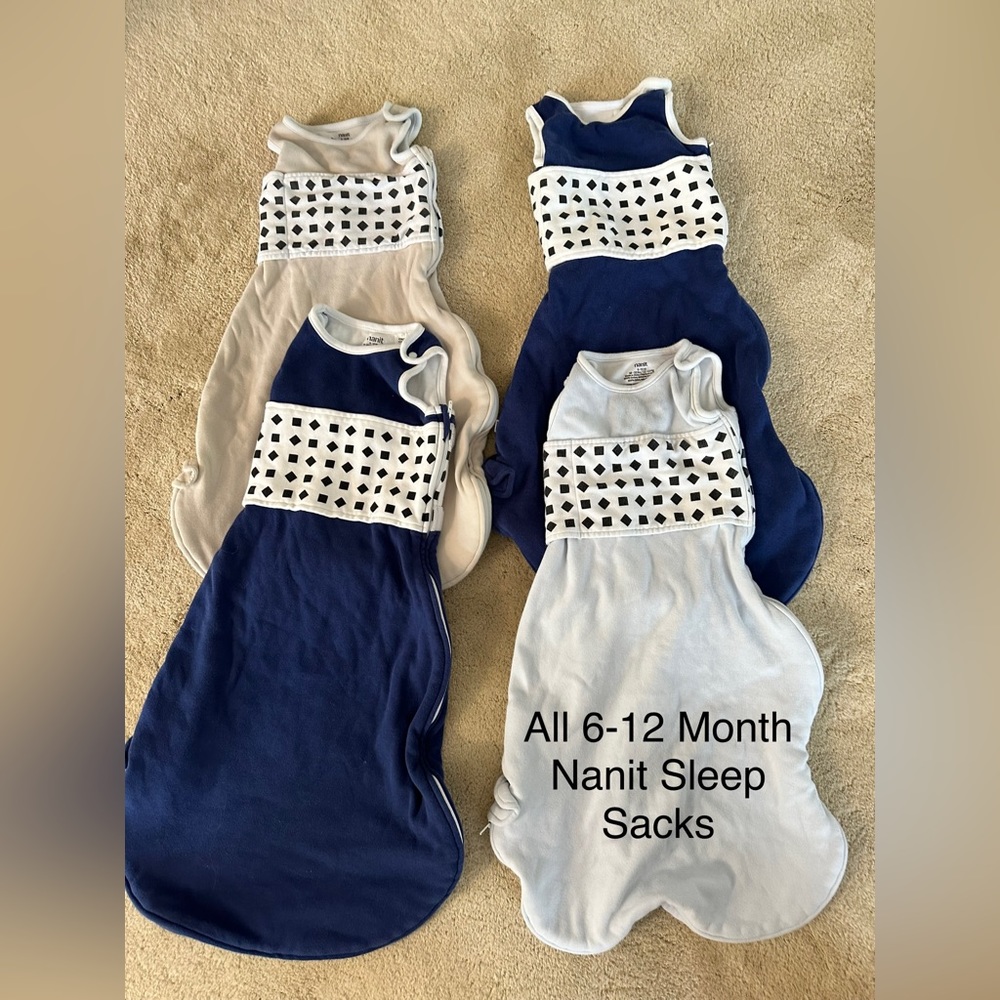Nanit Breathing Wear Sleep Sacks (6-12 month size )
